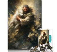 Puzzle Jésus 1000 pièces pour Adolescents, Difficile à réaliser, mais Amusant et Humoristique, Cadeau d'anniversaire, décoration Murale (38x26cm)