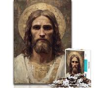Puzzle Jésus Art 1000 pièces, Difficile à réaliser, mais Amusant et Humoristique, Cadeau d'anniversaire, Cadeaux, Art Mural (75x50cm)