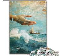 Puzzle Jésus Art 1000 pièces pour Adultes et Adolescents, pour Passer Un Bon Moment à la Maison et renforcer l'amour Entre Couples 50x75cm
