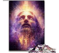 Puzzle Jésus Cosmique 1000 pièces pour Adolescents, Jeu Familial Anti-Stress, défi Difficile, Cadeaux pour Amis et Famille (26x38cm)
