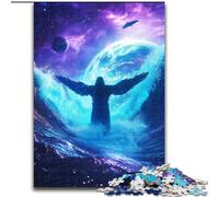 Puzzle Jésus Cosmique pour Adolescents 1000 pièces, adapté aux 14 Ans et Plus Amusement en Famille pour Toute la Famille (26x38cm)