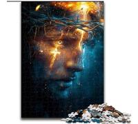 Puzzle Jésus Cosmique pour Adolescents 1000 pièces, Jeux éducatifs, décoration d'intérieur, idéal pour la décoration de Bureau (50x75cm)