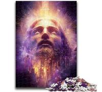 Puzzle Jésus Cosmique pour Adultes et Adolescents, Puzzle Difficile à réaliser, mais Amusant et Humoristique, Cadeau d'anniversaire, Cadeaux, Art Mural (50x75cm)
