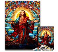 Puzzle Jésus dans Le Ciel 1000 pièces en Bois pour Adultes et Adolescents, idéal pour Un Anniversaire ou des Vacances 50x75cm / 19,68x29,52 Pouces