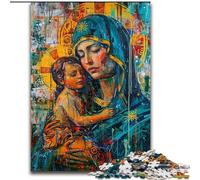 Puzzle Jésus Graffiti 1000 pièces pour Adultes et Adolescents, à partir de 14 Ans, idée Cadeau pour améliorer la mémoire (26x38cm)