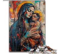 Puzzle Jésus Graffiti 1000 pièces pour Adultes, Jeux éducatifs, décoration d'intérieur, Cadeau d'anniversaire, Art Mural 26x38cm