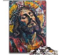 Puzzle Jésus Graffiti 2000 pièces pour Adultes, Cadeaux pour Passer Un Bon Moment à la Maison et à l'extérieur, pour renforcer l'amour Entre Couples 70x100cm