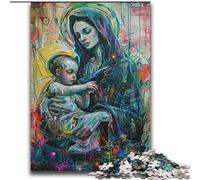 Puzzle Jésus Graffiti 2000 pièces pour Adultes, Jeu Familial Anti-Stress, défi Difficile, Superbes Cadeaux et Jouets (70x100cm)