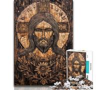 Puzzle Jésus pour Adolescents 1000 pièces, Jeu de Jouets, Chaque pièce est Unique - Jeu Familial Stimulant et Amusant 75x50cm