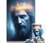 Puzzle Jésus pour Adultes 1000 pièces, Difficile à réaliser mais Amusant et Humoristique, Cadeau d'anniversaire, Cadeaux, Art Mural 38x26cm