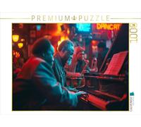 Puzzle · Jeu créatif au Club de Jazz - Piano Musique | 1000 pièces · Format assemblé 64 × 48 cm · CALVENDO Puzzle