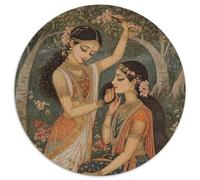 Puzzle Jeune Fille Indienne pour Adultes,1000pcs (67.5x67.5cm),Jeu ÉduChatif,décoration De La Maison,Fleurs de la forêt