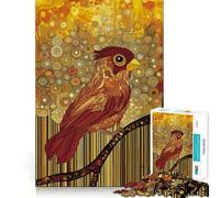 Puzzle Jeune Oiseau dans Une forêt Abstraite pour Adultes,1000 pièces,pour stimuler la Concentration et se divertir Taille Uniforme,pièces précises,activité idéale pour Partager Un Moment Convivial