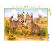 Puzzle · Jeunes Coyotes en Train de Jouer | 1000 pièces · Format assemblé 64 × 48 cm · CALVENDO Puzzle