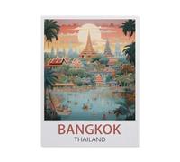 Puzzle Jeux Éducatifs,Bangkok Thaïlande,Jeux Amusants pour La Famille Pensée Logique Exercice Jouet Cadeaux pour Adultes(75x50cm)-AC35