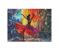 Puzzle Jeux Éducatifs,Danseuse,Jeux Amusants pour La Famille Pensée Logique Exercice Jouet Cadeaux pour Adultes(75x50cm)-AG44