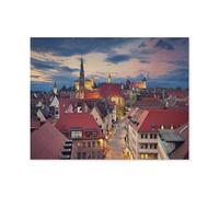 Puzzle Jeux Éducatifs，Image de la Vieille Ville Historique de Nuremberg, Allemagne，Jeux Amusants pour La Famille Pensée Logique Exercice Jouet Cadeaux pour Adultes（50x70cm）-N68