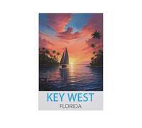 Puzzle Jeux Éducatifs，Key West Floride，Jeux Amusants pour La Famille Pensée Logique Exercice Jouet Cadeaux pour Adultes（50x70cm）-FQ20