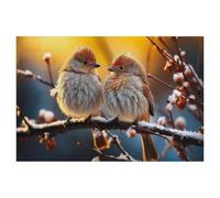 Puzzle Jeux Éducatifs，Oiseaux, Veux-tu Que Je Te dise Mon Secret?，Jeux Amusants pour La Famille Pensée Logique Exercice Jouet Cadeaux pour Adultes（38x26cm）-AK82