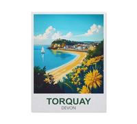 Puzzle Jeux Éducatifs，Torquay Devon，Jeux Amusants pour La Famille Pensée Logique Exercice Jouet Cadeaux pour Adultes（50x70cm）-FA60