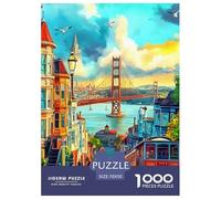 Puzzle Jigsaw 1000 Pièces à San Francisco Puzzles 70x50cm/1000pcs pour Enfants Cadeau Jeu D'Intelligence Familial DIY Carton