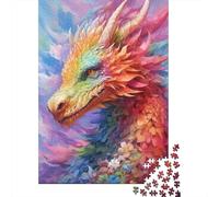 Puzzle Jigsaw 1000 Pièces Arc-en-Ciel Dragon Fantasy Puzzles 70x50cm/1000pcs pour Enfants Cadeau Jeu D'Intelligence Pression Réduite Bricolage Carton