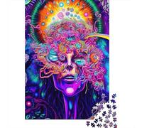 Puzzle Jigsaw 1000 Pièces Art de la Vision psychédélique Puzzles 38x26cm/1000pcs pour Adultes Et Enfants Cadeau Jeu D'Intelligence Pression Réduite DIY Carton