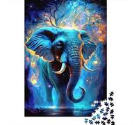 Puzzle Jigsaw 1000 Pièces Art d'éléphant Magique Puzzles 52x38cm/1000pcs pour Adultes Et Enfants Cadeau Jeu D'Intelligence Familial DIY Carton