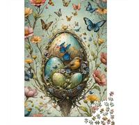 Puzzle Jigsaw 1000 Pièces Art du nid d'oiseau du Printemps Puzzles 38x26cm/1000pcs pour Enfants Cadeau Jeu D'Intelligence Familial Bricolage Carton