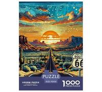 Puzzle Jigsaw 1000 Pièces autoroute Puzzles 70x50cm/1000pcs pour Adultes Et Enfants Cadeau Jeu D'Intelligence Pression Réduite Bricolage Carton
