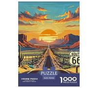 Puzzle Jigsaw 1000 Pièces autoroute Puzzles 70x50cm/1000pcs pour Adultes Et Enfants Cadeau Jeu D'Intelligence Familial Bricolage Carton