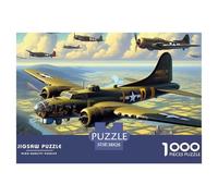 Puzzle Jigsaw 1000 Pièces Avion en vol Puzzles 38x26cm/1000pcs pour Adultes Et Enfants Cadeau Jeu D'Intelligence Familial DIY Carton