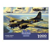 Puzzle Jigsaw 1000 Pièces Avion en vol Puzzles 70x50cm/1000pcs pour Adultes Et Enfants Cadeau Jeu D'Intelligence Pression Réduite DIY Carton