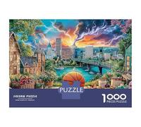 Puzzle Jigsaw 1000 Pièces Basketball par City River Puzzles 38x26cm/1000pcs pour Enfants Cadeau Jeu D'Intelligence Familial DIY Carton