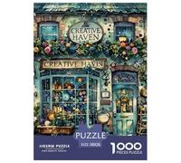 Puzzle Jigsaw 1000 Pièces Boutique de Tailleurs Creative Haven Puzzles 38x26cm/1000pcs pour Adultes Et Enfants Cadeau Jeu D'Intelligence Pression Réduite Bricolage Carton