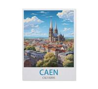 Puzzle Jigsaw 1000 Pièces，Caen Calvados，Adulte Loisirs Divertissement Jouets Éducatifs pour Enfants Décor De Noël（50x70cm）-GP74