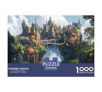 Puzzle Jigsaw 1000 Pièces Château Magique Puzzles 38x26cm/1000pcs pour Adultes Et Enfants Cadeau Jeu D'Intelligence Pression Réduite Bricolage Carton
