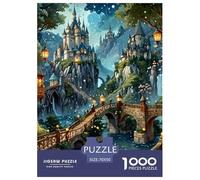 Puzzle Jigsaw 1000 Pièces Château Magique Puzzles 70x50cm/1000pcs pour Enfants Cadeau Jeu D'Intelligence Familial DIY Carton