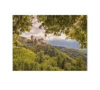 Puzzle Jigsaw 1000 Pièces,Château Tirol près de Méran dans Une lumière Magique,Adulte Loisirs Divertissement Jouets Éducatifs pour Enfants Décor De Noël(38x26cm)-AA98