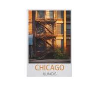 Puzzle Jigsaw 1000 Pièces，Chicago Illinois，Adulte Loisirs Divertissement Jouets Éducatifs pour Enfants Décor De Noël（75x50cm）-FR74