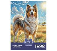 Puzzle Jigsaw 1000 Pièces Chien Berger d'Asie Centrale Puzzles 38x26cm/1000pcs pour Enfants Cadeau Jeu D'Intelligence Familial DIY Carton