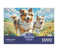 Puzzle Jigsaw 1000 Pièces Chien Berger d'Asie Centrale Puzzles 70x50cm/1000pcs pour Enfants Cadeau Jeu D'Intelligence Pression Réduite Bricolage Carton