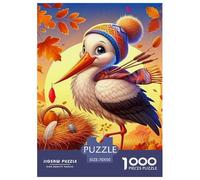 Puzzle Jigsaw 1000 Pièces Cigogne Blanche Puzzles 70x50cm/1000pcs pour Adultes Et Enfants Cadeau Jeu D'Intelligence Familial Bricolage Voitureton