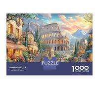 Puzzle Jigsaw 1000 Pièces Colisée de Rome au Coucher du Soleil Puzzles 70x50cm/1000pcs pour Enfants Cadeau Jeu D'Intelligence Familial Bricolage Carton