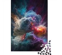 Puzzle Jigsaw 1000 Pièces Explosion de nébuleuse Cosmique Puzzles 70x50cm/1000pcs pour Adultes Et Enfants Cadeau Jeu D'Intelligence Familial DIY Carton