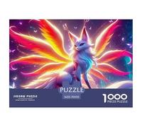 Puzzle Jigsaw 1000 Pièces Fox à Neuf queues Puzzles 70x50cm/1000pcs pour Enfants Cadeau Jeu D'Intelligence Familial DIY Voitureton