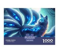 Puzzle Jigsaw 1000 Pièces Fox à Neuf queues Puzzles 70x50cm/1000pcs pour Enfants Cadeau Jeu D'Intelligence Familial DIY Voitureton