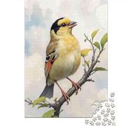Puzzle Jigsaw 1000 Pièces Golden Finch Perché Puzzles 38x26cm/1000pcs pour Enfants Cadeau Jeu D'Intelligence Familial Bricolage Carton