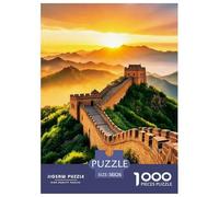 Puzzle Jigsaw 1000 Pièces La Grande Muraille Puzzles 38x26cm/1000pcs pour Adultes Et Enfants Cadeau Jeu D'Intelligence Familial DIY Carton