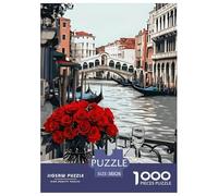 Puzzle Jigsaw 1000 Pièces Les canaux de Venise Puzzles 38x26cm/1000pcs pour Enfants Cadeau Jeu D'Intelligence Familial DIY Carton